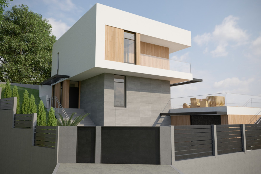 Дом на рельефе