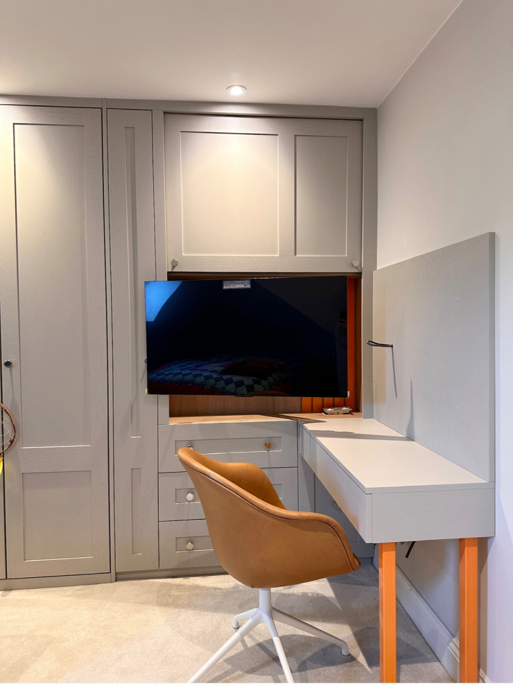 Bespoke Loft cabinets and office table