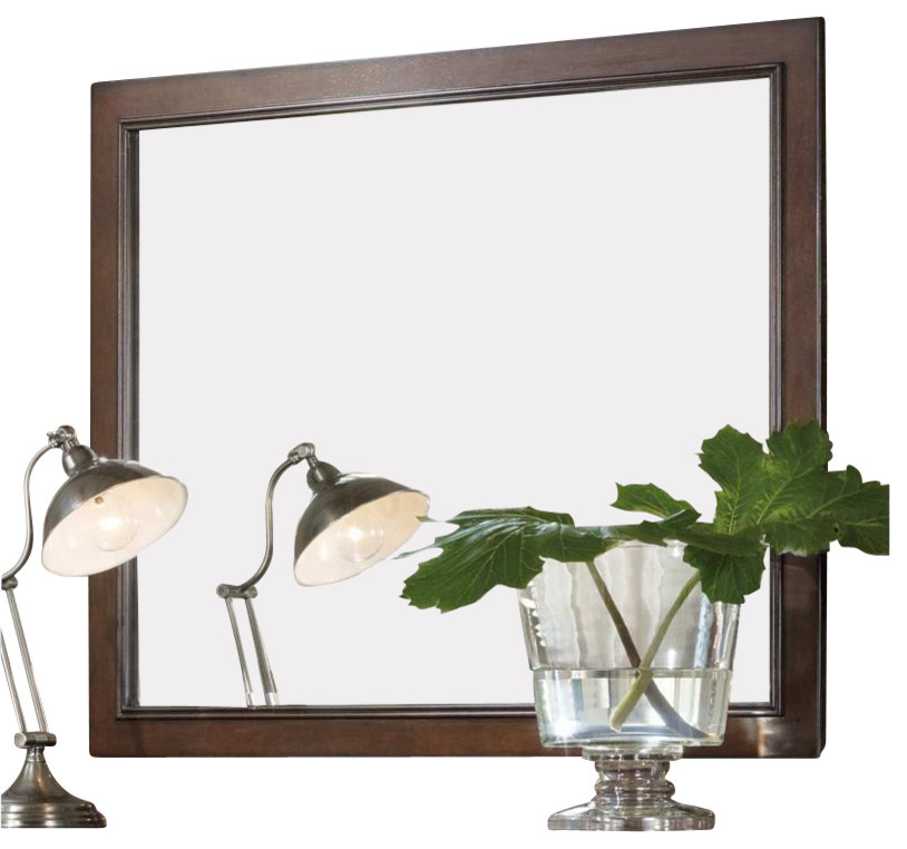 Hooker Furniture Lorimer Landscape Mirror in Warm Brown