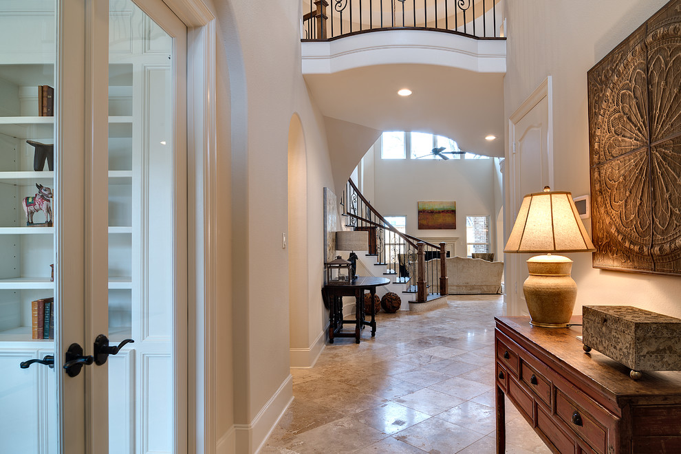 Inspiration for a transitional entryway remodel in Houston