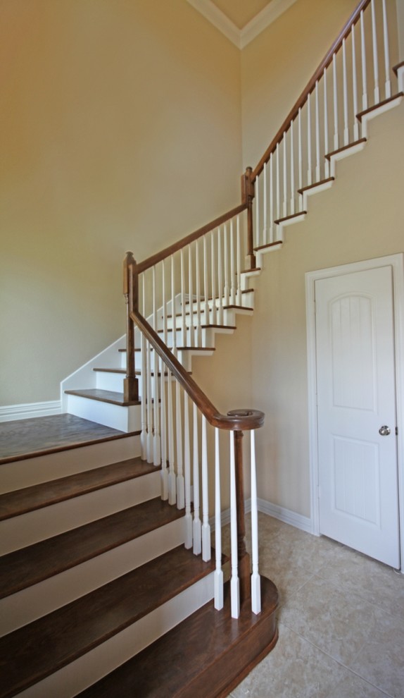 Elegant staircase photo in Houston