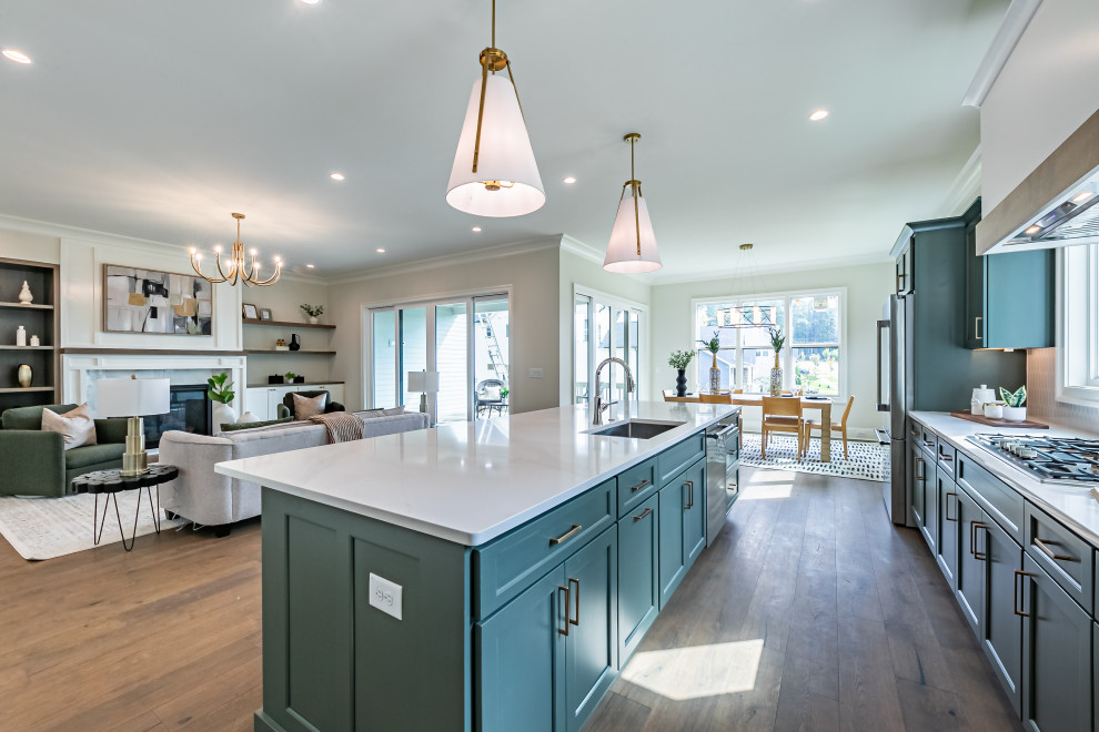 Inspiration for a transitional kitchen remodel in Raleigh
