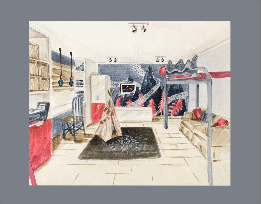 Двухкомнатная квартира с перепланировкой для молодой семьи