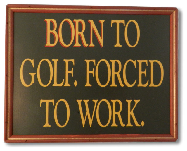 1000 Oaks Barrel Co. Born to Golf Sign