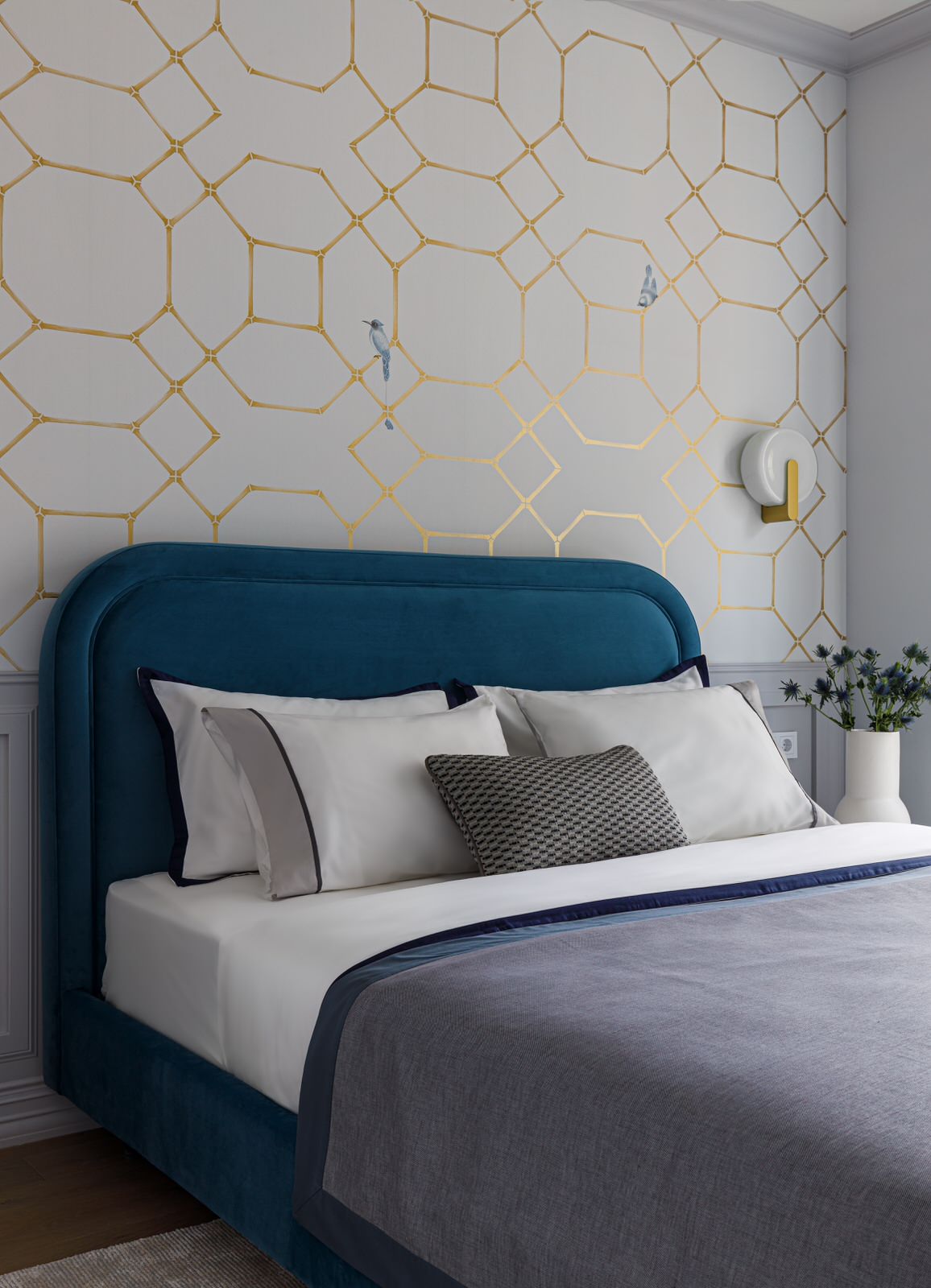 Современная классика реализованный дизайн-проект в ЖК "Прайм парк"