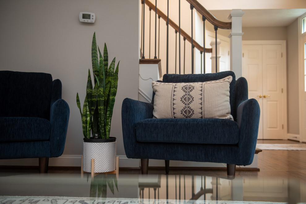 Kitchen with Stunning Waterfall Island