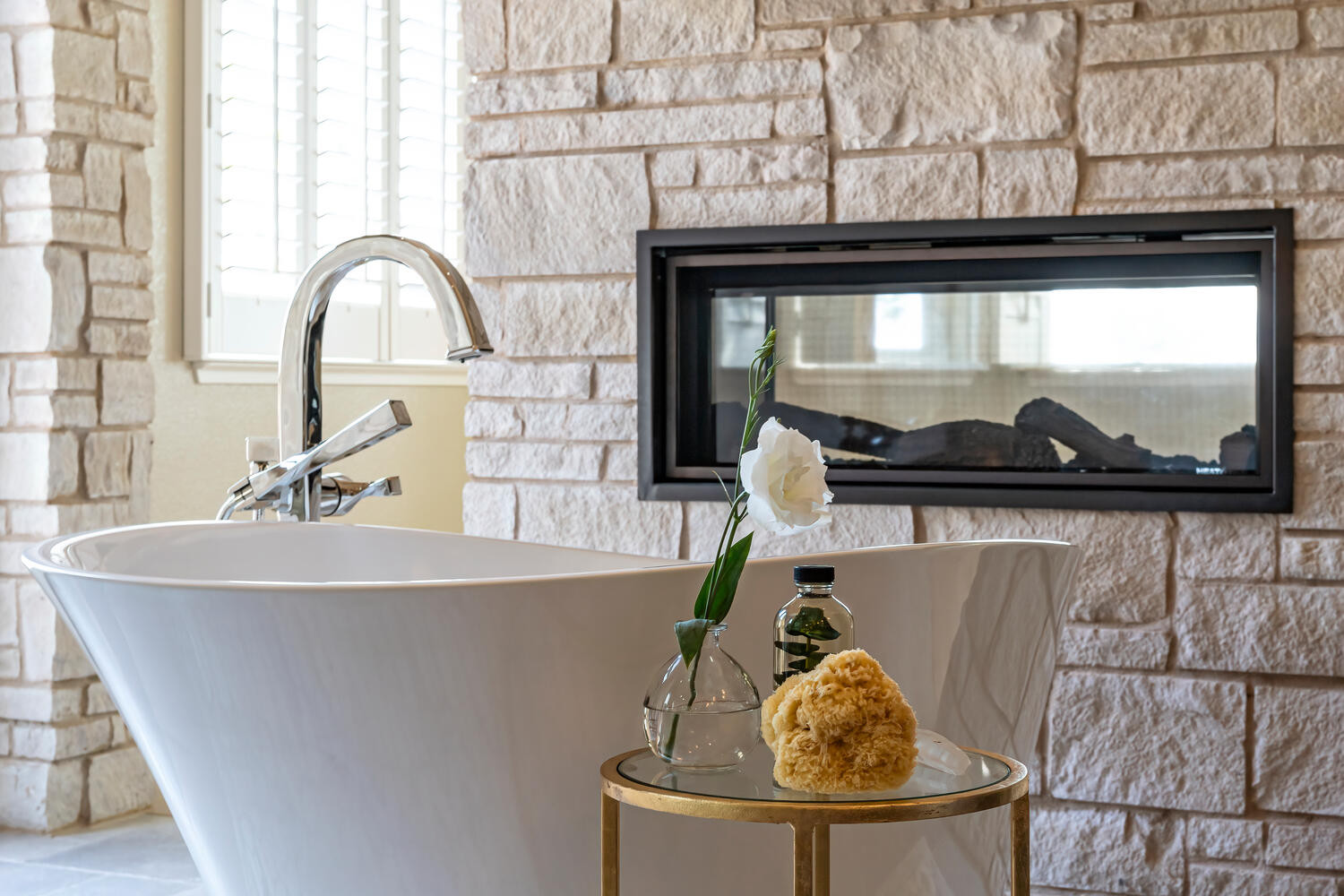 Mediterranean Modern Master Bathroom