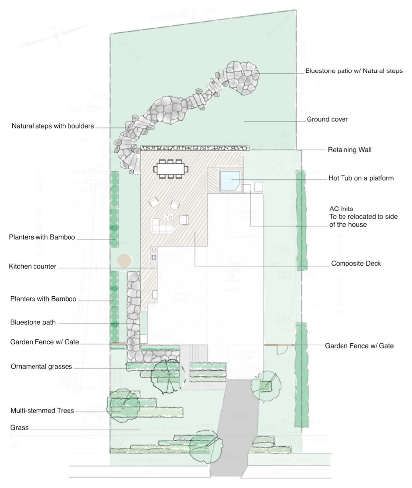 Riverdale, The Bronx, NY  oversized deck