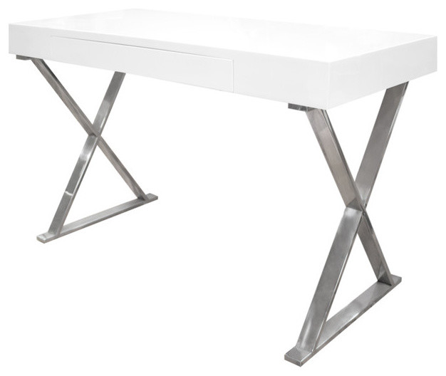 BModern Computer Desk, High Gloss - Contemporary - Desks And Hutches - by  Furniture Import & Export Inc. | Houzz