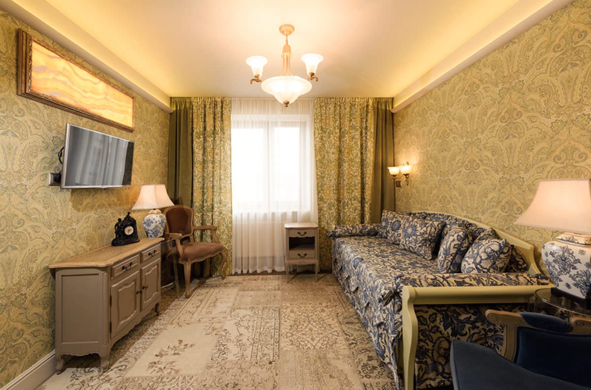 «Шкатулка из Оникса» декорирование квартиры: текстиль, обои, краски