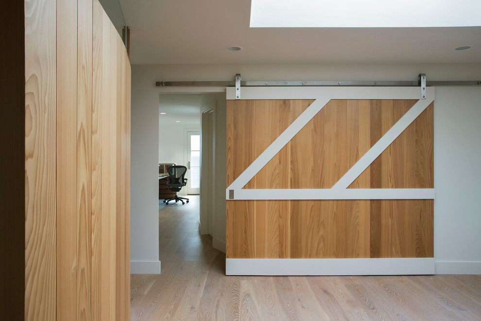 Hallway - contemporary hallway idea in Boston