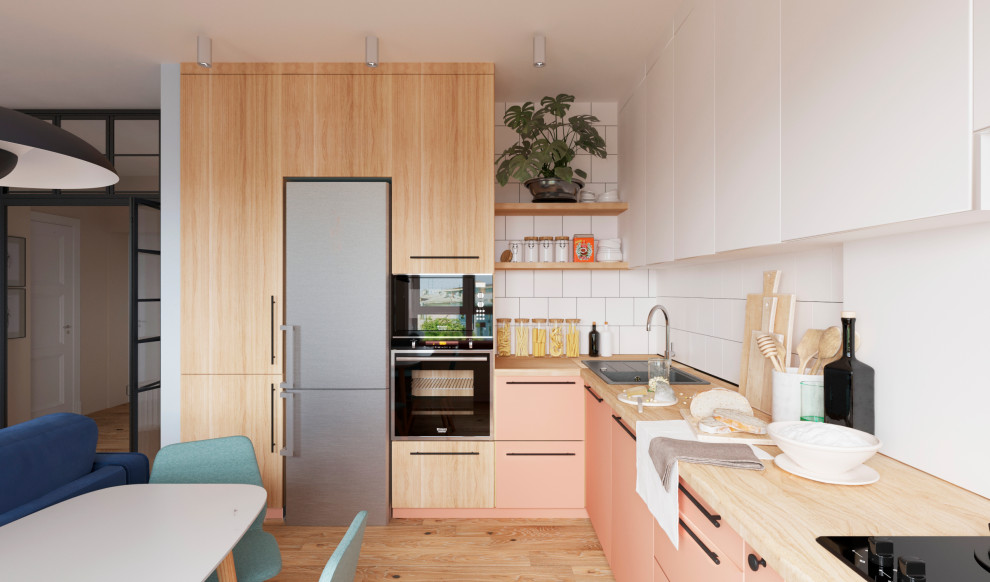 Проект с лососевой кухней