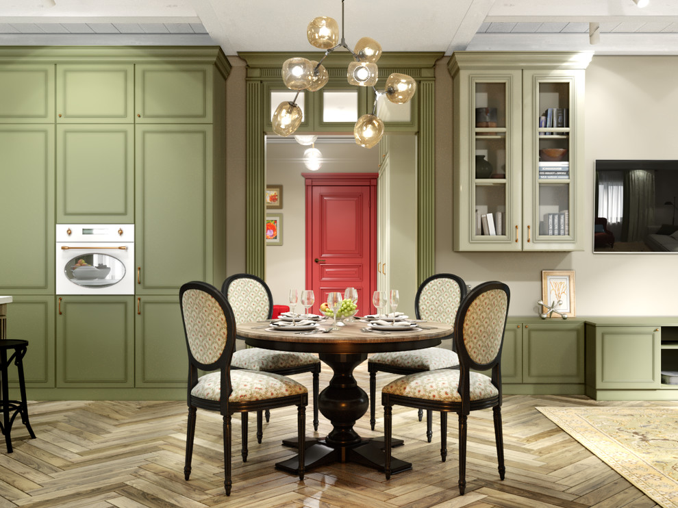 Загородный дом в оливковых тонах