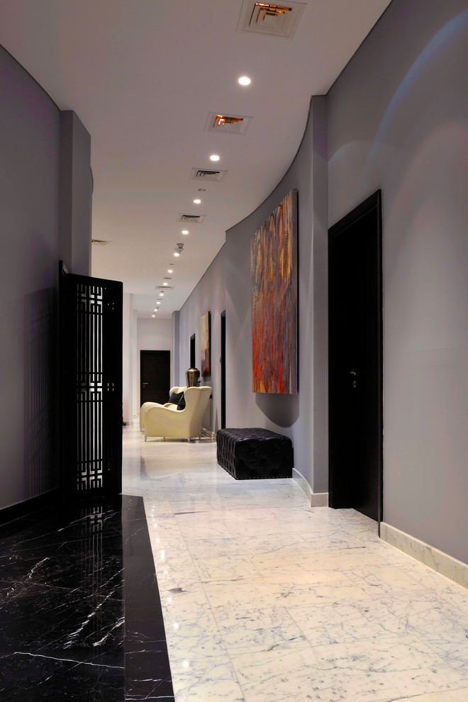Design ideas for a contemporary hallway in Other.