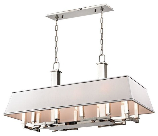 Hudson Valley 12Light Island Transitional Kitchen Island Lighting by North Coast Lighting