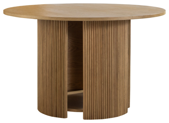 Zara 48" Round Dining Table - Transitional - Dining Tables - by Abbyson ...