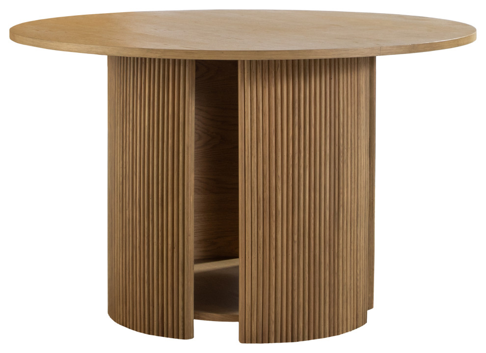 Zara 48" Round Dining Table - Transitional - Dining Tables - by Abbyson ...