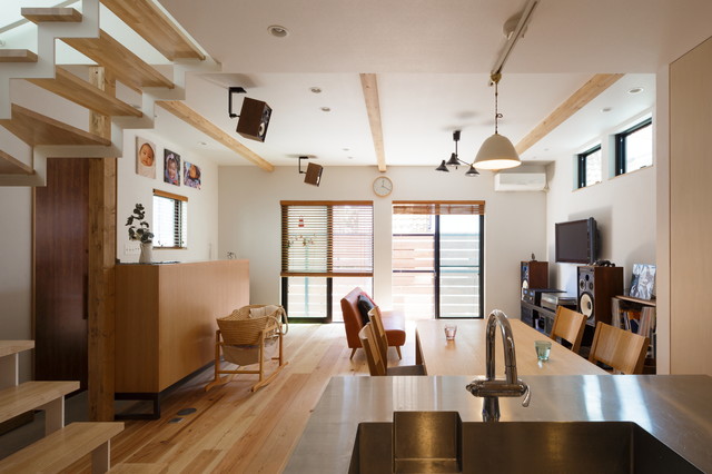 建築施工事例１ modern-wohnbereich
