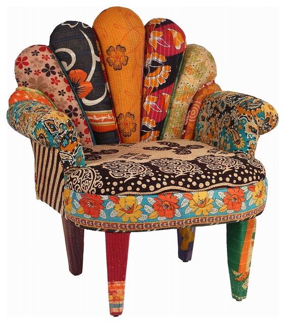 Peacock Chair, 29X20X33" Armchairs And Accent Chairs by KARMA LIVING