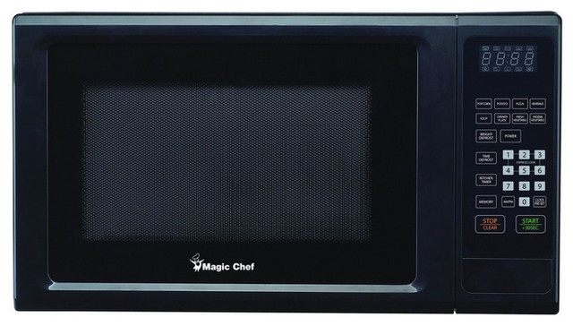 ... Feet 1000 Watt Black Countertop Microwave contemporary-microwave-ovens
