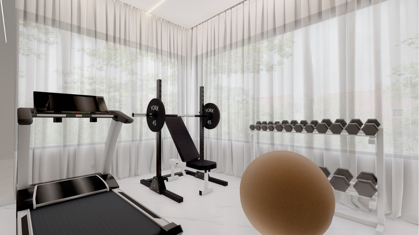 Bright and Airy Home Gym with Natural Light in Radlett