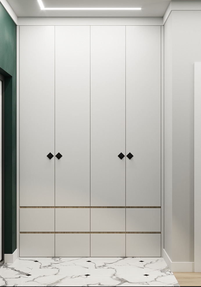 Прихожая в Скандинавском стиле, ЖК "Лесопарковый"