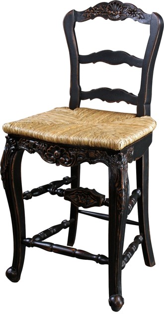 Bar Stool French Country Farmhouse, French Rattan Counter Stools