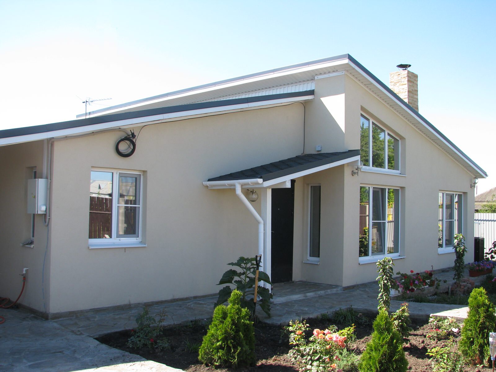 Одноэтажный уютный дом в шведском стиле