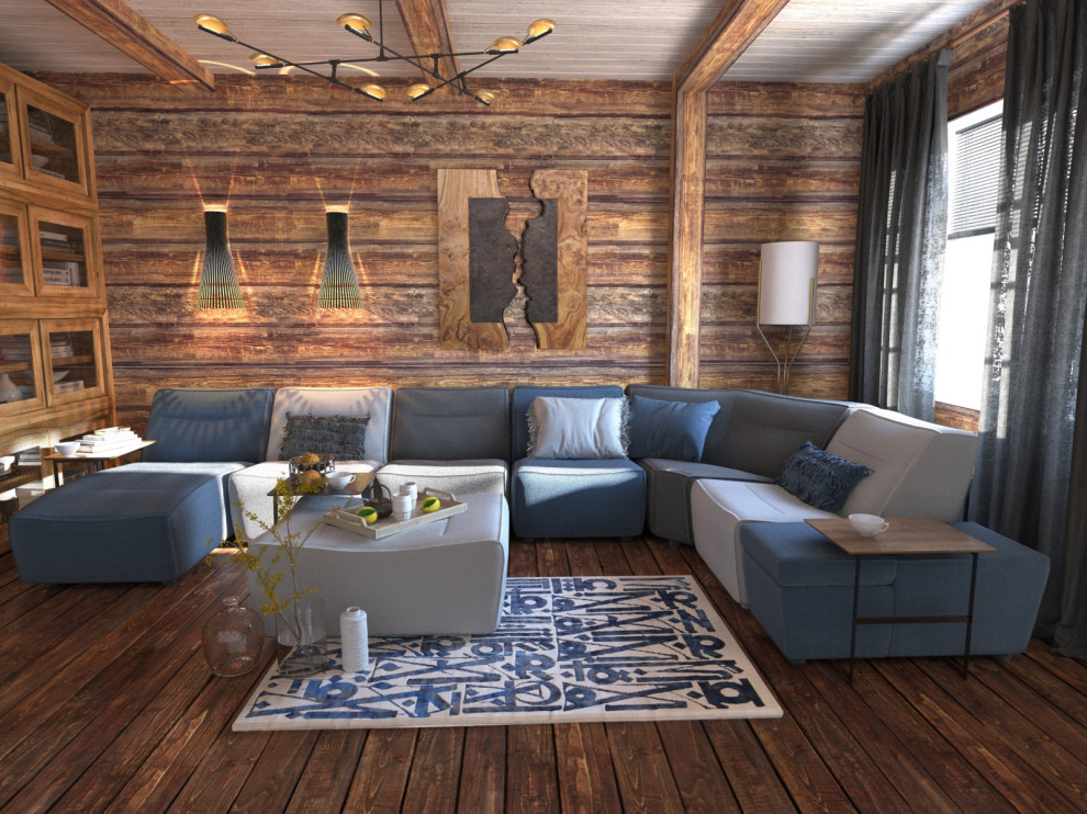 Гостиная в загородном доме