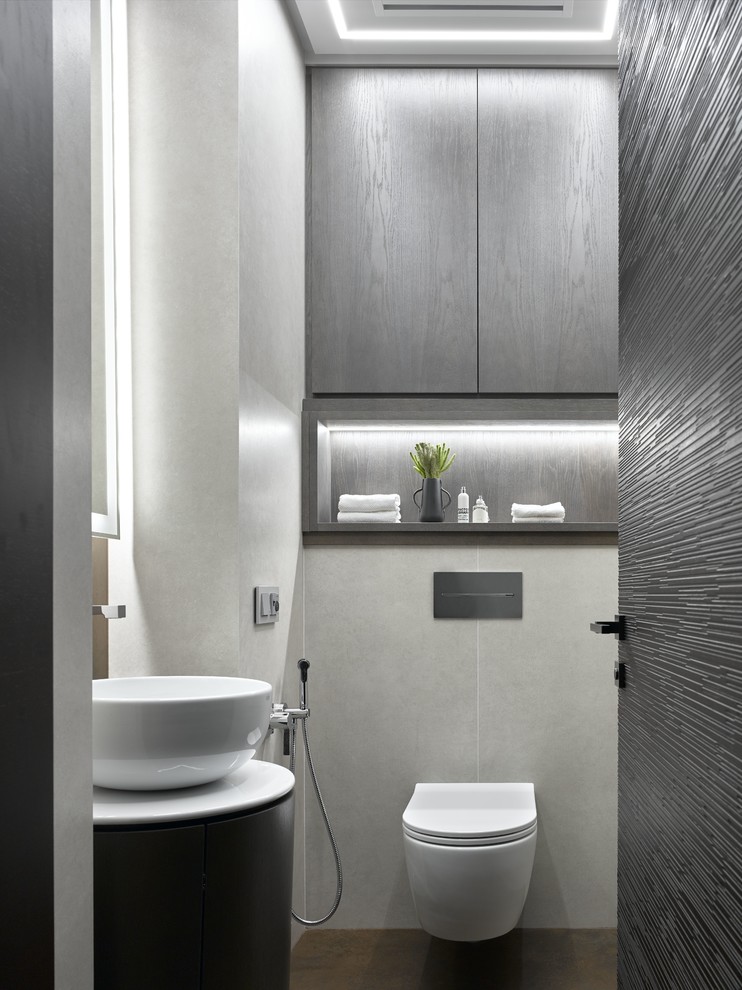 Стильный дизайн: большой туалет в современном стиле - последний тренд