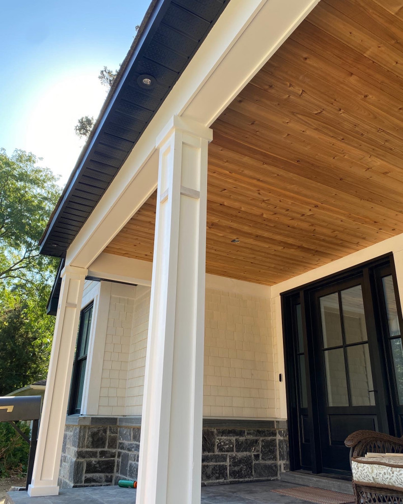 Custom MDF Columns & Window panels, Frieze Boards, and Knotty Cedar ...