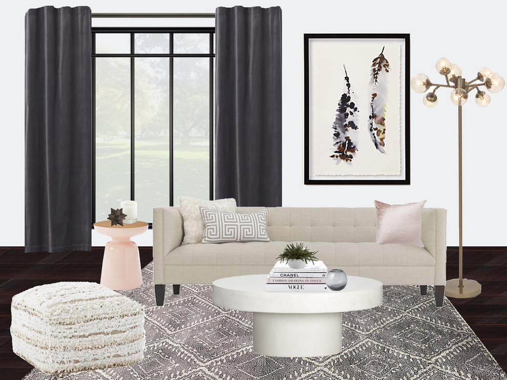 Transitional home design photo in Albuquerque