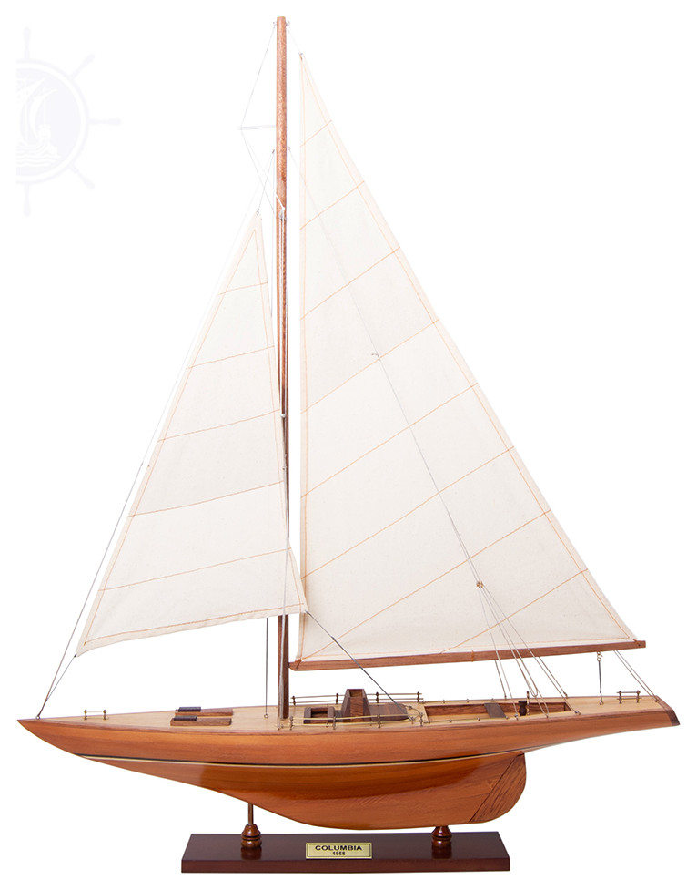Columbia Sm Wooden model sailing boat