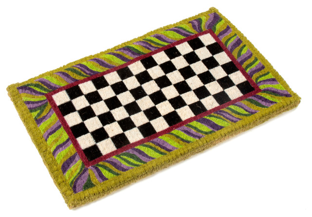 Courtly Check Entrance Mat | MacKenzie-Childs