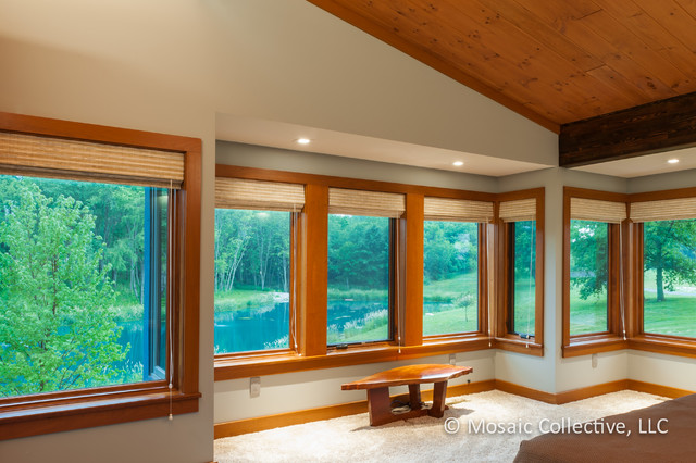 Custom Home Interiors and Exteriors for David K. Warfel Lighting Design minimalistisch-schlafzimmer