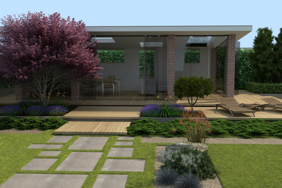 Дизайн-проект участка 9 соток. 3D визуализация