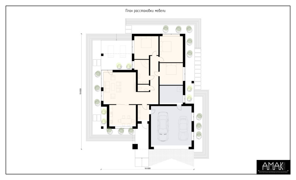 Коттедж в стиле постмодернизма