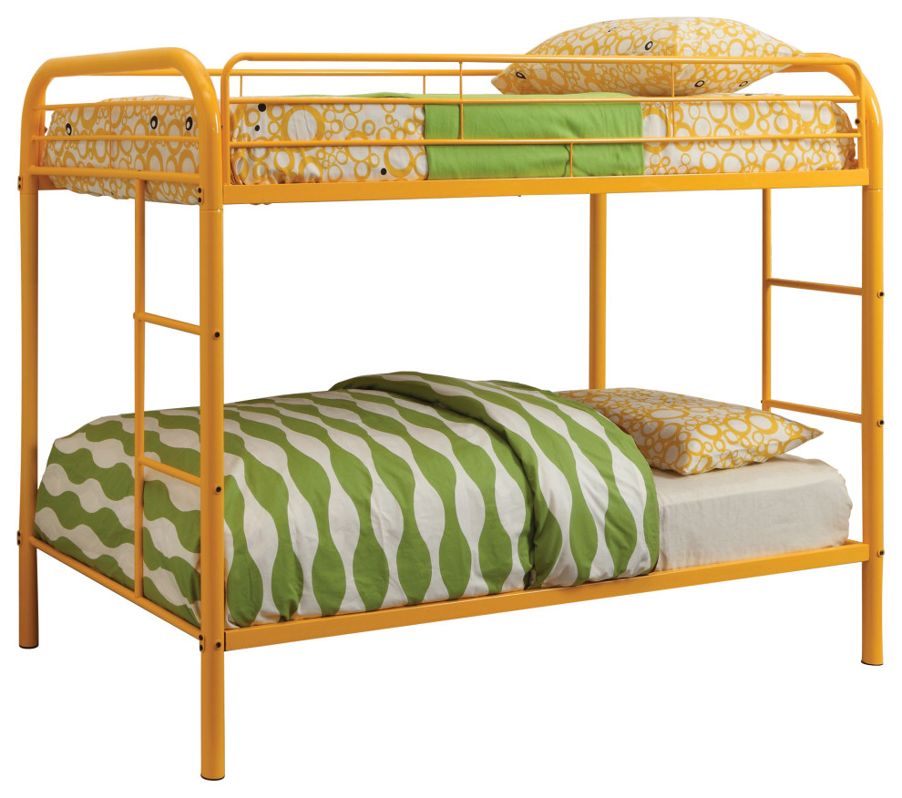 Contemporary Twin/ Twin Bunk Bed Contemporary Bunk Beds by