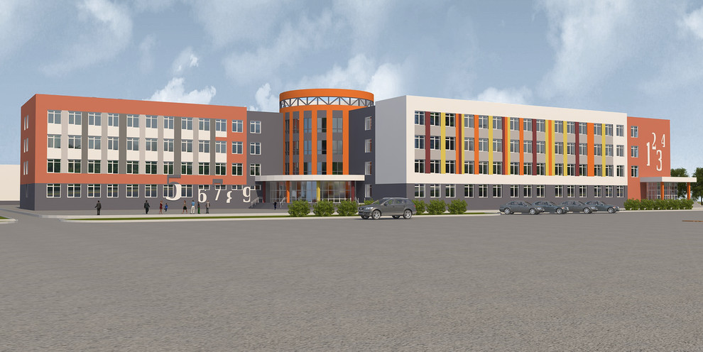 Дизайн-проект внешнего облика школы в г.Барнаул