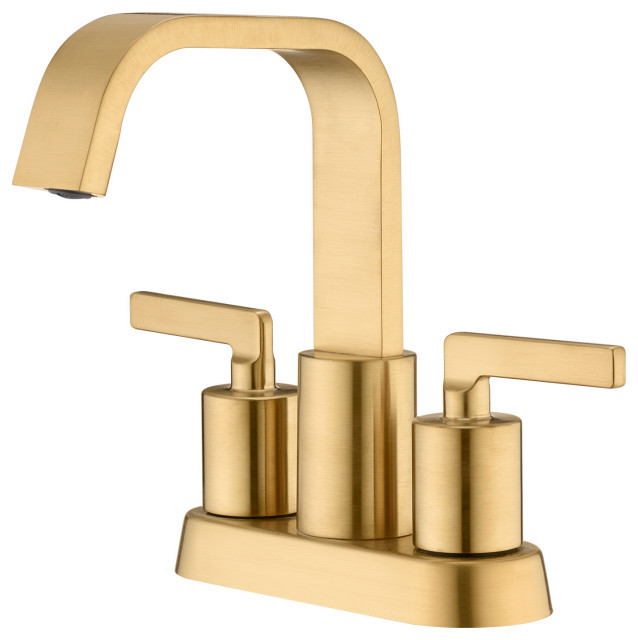 Luxier MSC14T SingleHandle Bathroom Faucet With Drain Contemporary