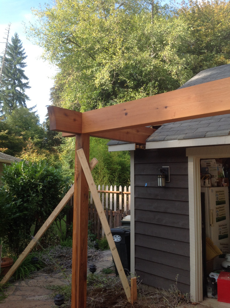 Cedar Siding and Gable End and Bracing