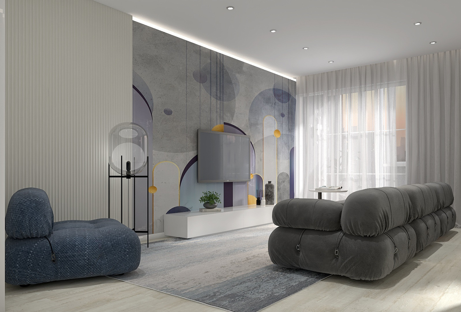 Трехкомнатная квартира в современном стиле