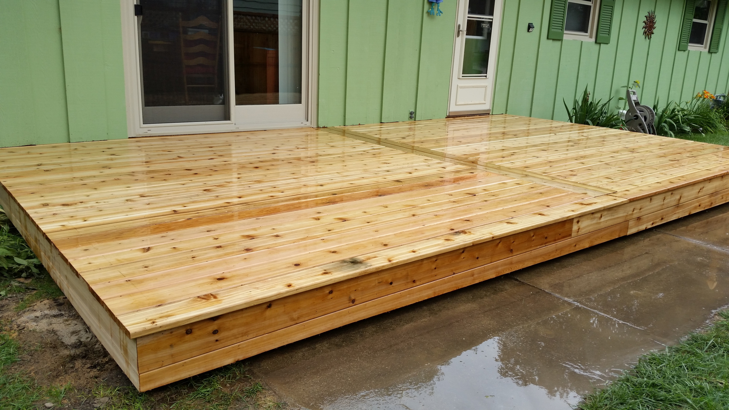 Cedar deck
