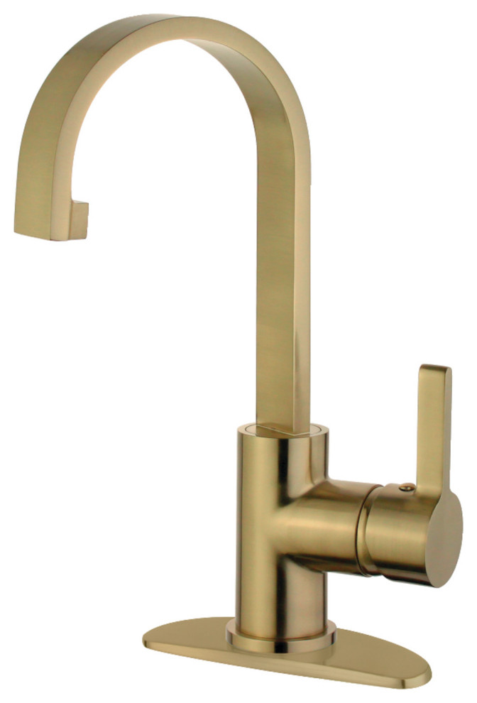 LS8613CTL Continental One-Handle 1-Hole Deck Mounted Bar Faucet, Brushed Brass