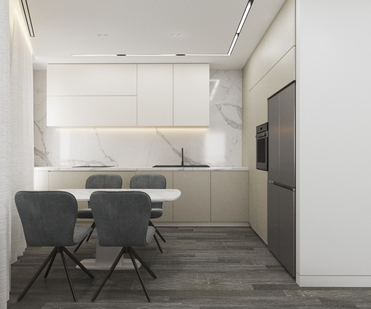 Современный интерьер в ЖК Крылья