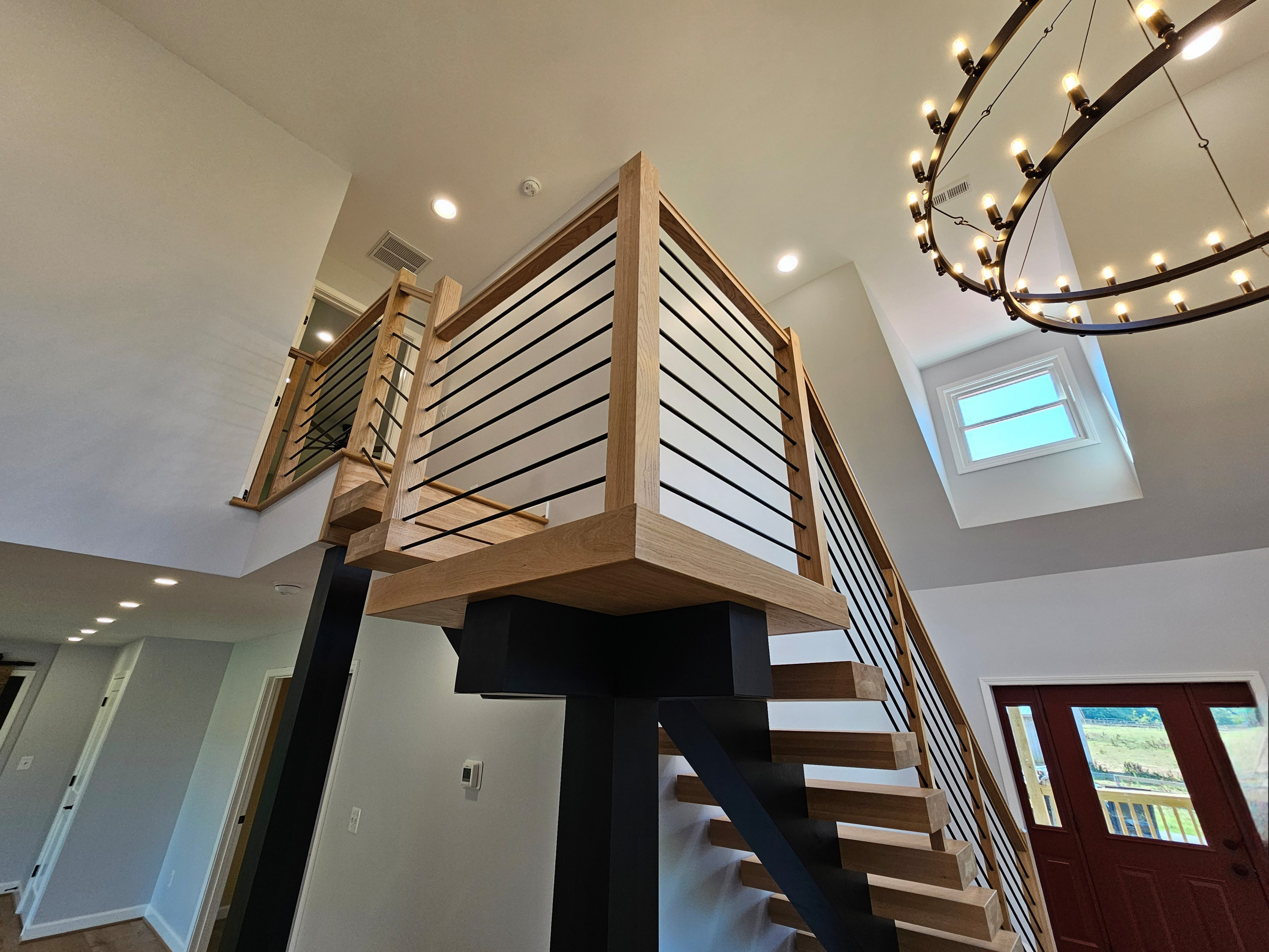 123_Modern Meets Rustic Farmhouse Staircase, Leesburg, VA 20175