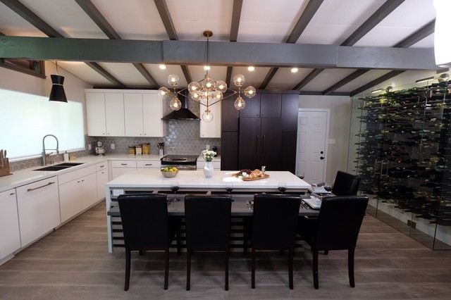 Sacramento Ca Vaulted Ceiling Open Kitchen Contemporary