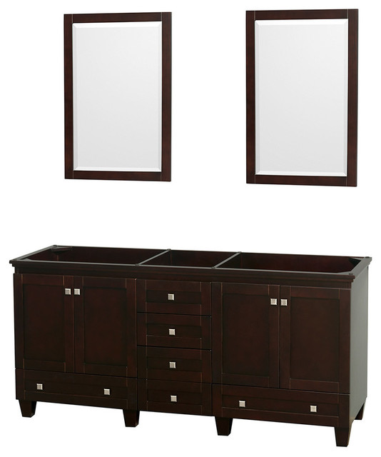 Wyndham Collection Acclaim 72 Bathroom Double Vanity No Top Wyndham Collection Acclaim 72 Bathroom Double Vanity No Top Sink Transitional Vanities And Consoles By Luxury Plumbing Usa