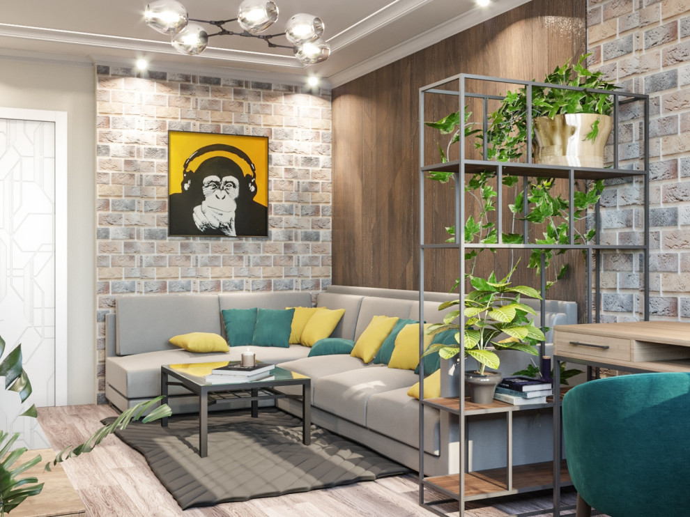 Гостинная лофт