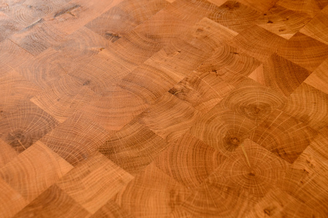 Unique detailed Oak worktop. traditional-kitchen